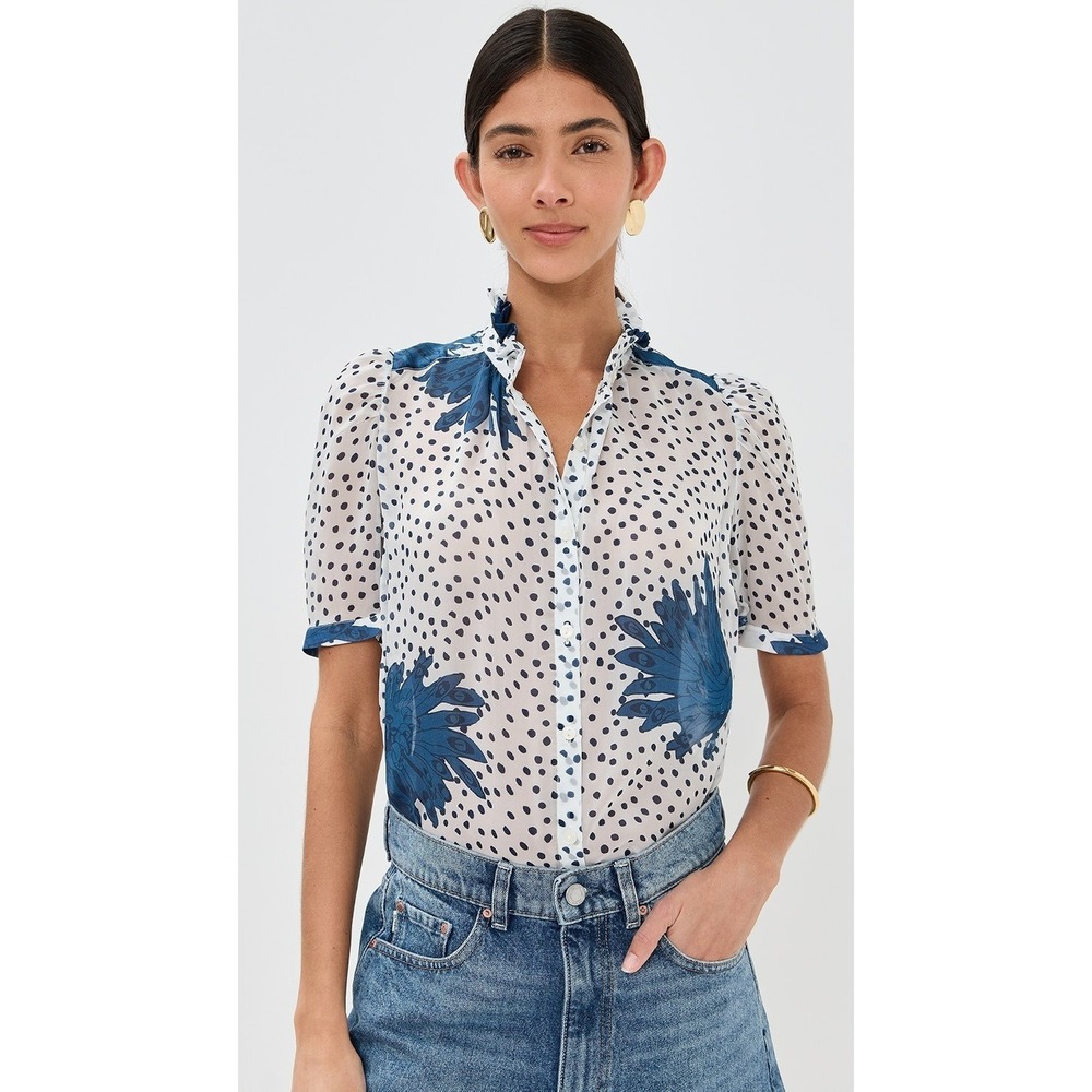 Alix of Bohemia Top Winn Indigo Dahlia